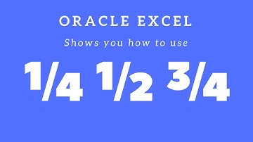 How to use FRACTIONS in Excel