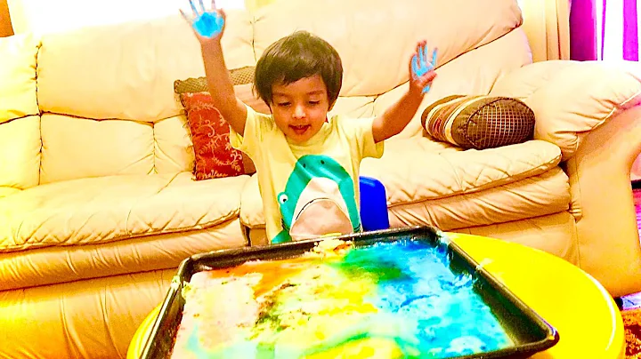 Easy DIY Science Experiments for kids Rainbow Baking Soda and Vinegar