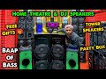   home theatre  dj speakers  speaker market in delhi  tower speaker party box trolley