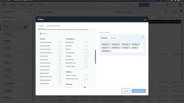 Shipment Filters in the Shippabo Platform