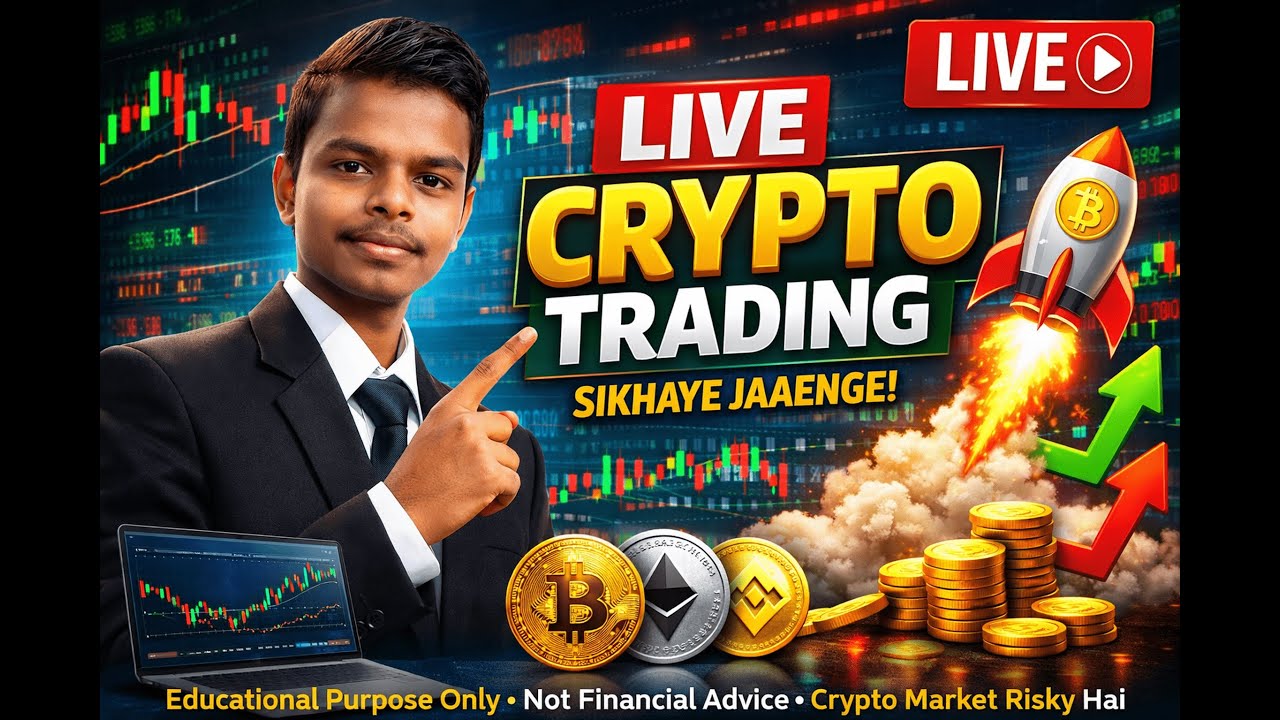LIVE Crypto Trading evening 28/01/2026| Market Analysis  & Learning | 