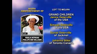 Fidelia Petrona Phillips nee Williams long