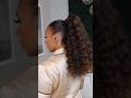 This just might be the perfect ponytail ✨ #blackhair #hairstyle #ponytail