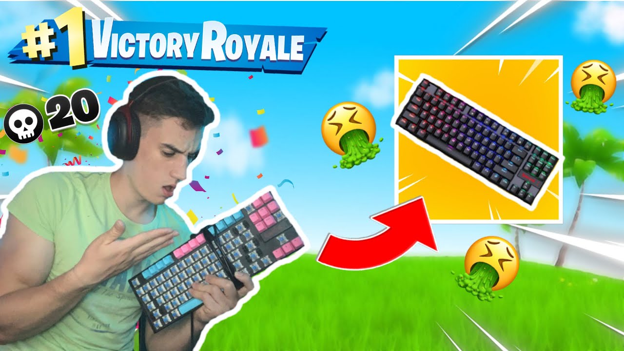 Igral Sem Fortnite Z Najbolj *OGABNO* Tipkovnico In Zgodilo Se Je To...