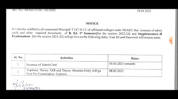 B.Ed 1st Semester Admit Card || How to download ? || what is Topsheet and theory ASR?