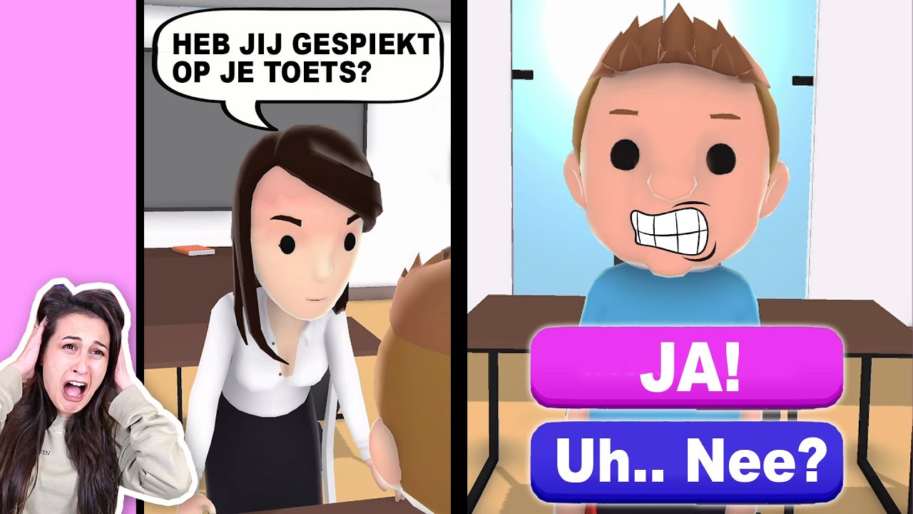 IK MAG ALLEEN NOG MAAR LIEGEN OP SCHOOL! || App of Scrap
