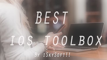 HOW TO RECOVER LOST DATA AND FIX SYSTEM ISSUES | iOS | - iSkysoft Toolbox for iOS