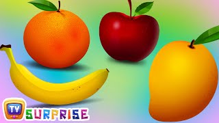 surprise eggs learn fruits for kids with fruit names apple orange banana chuchu tv egg surprise