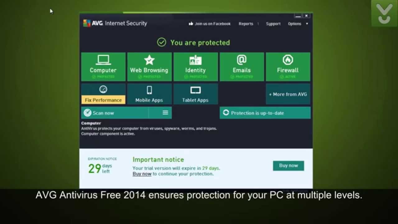 Avg Antivirus Free Download 2014 Full Version Review Youtube