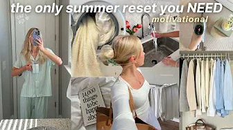EXTREME Summer Reset 🌸 Closet Organisation, Deep Cleaning, Appearance Refresh,  New Goals + More!