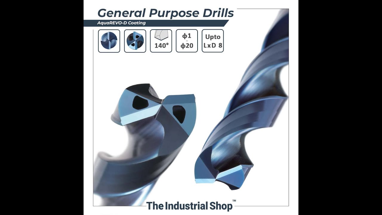 Nachi AquaREVO Premium Carbide Drills (Through Coolant 
