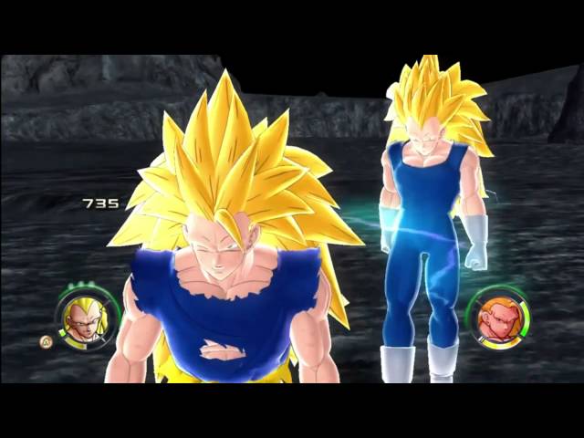 SSJ3 Goku vs Raging SSJ2 Vegeta