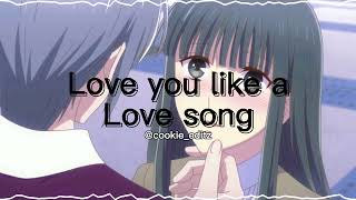 Love you like a love song-edit audio/ft.Selena Gomez Resimi