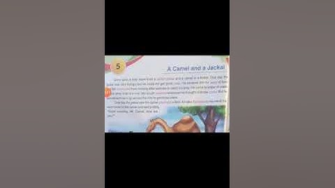 Class 6 English lesson 5 A Camel and Jackal Part 1By Kimati Ma