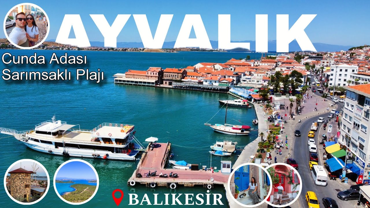 Ayvalık Vlog! 2 Günde Ayvalık'ı Gezdik! Cunda Adası, Sarımsaklı Plajı. Balıkesir 2024