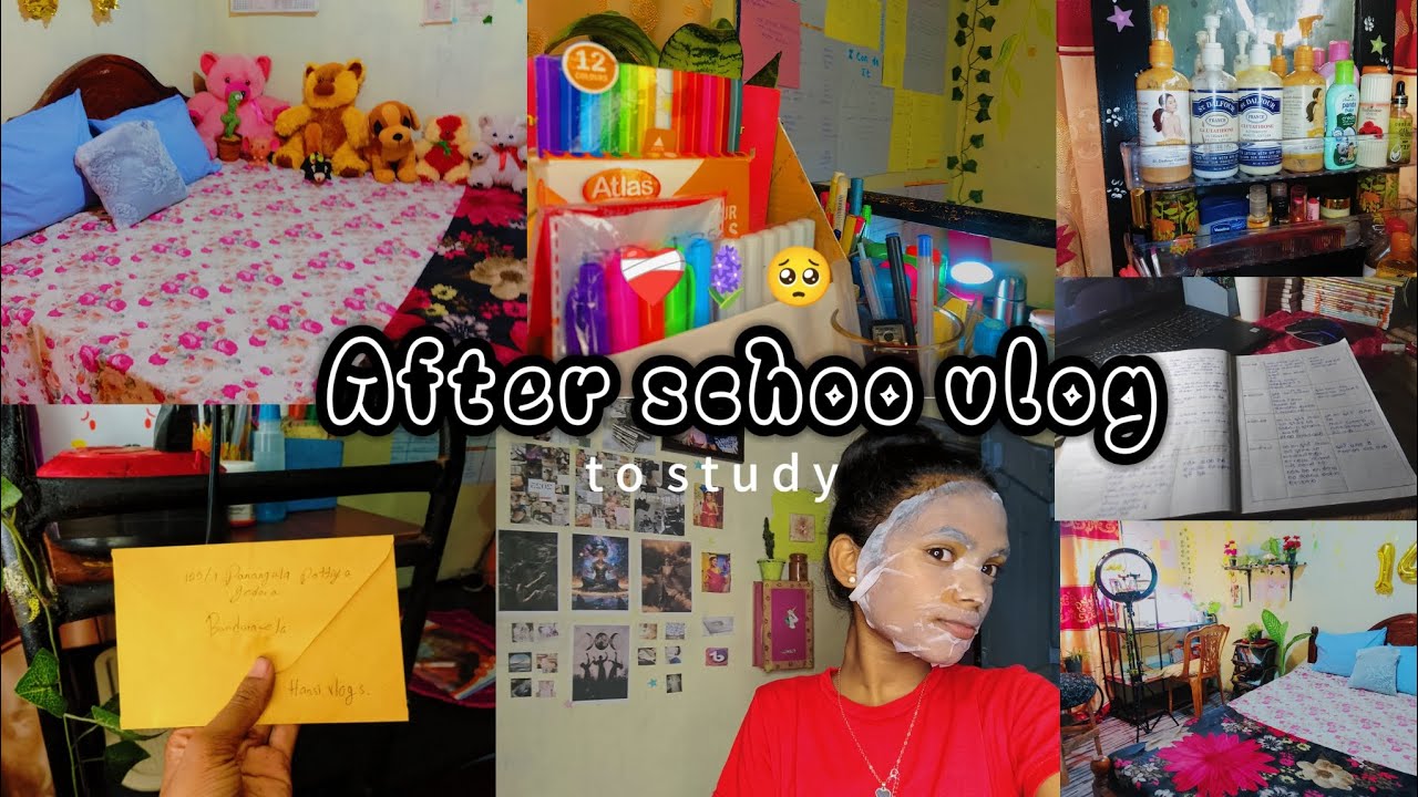 || ඉස්කොලෙ දවසක මගේ study වැඩ මම කරන්නෙ කොහොමද  🤔🌿||