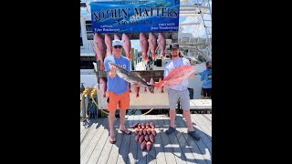 Snapper Fishing with Nothin' Matters Charters, Destin FL - Chris Catches a Cobia!