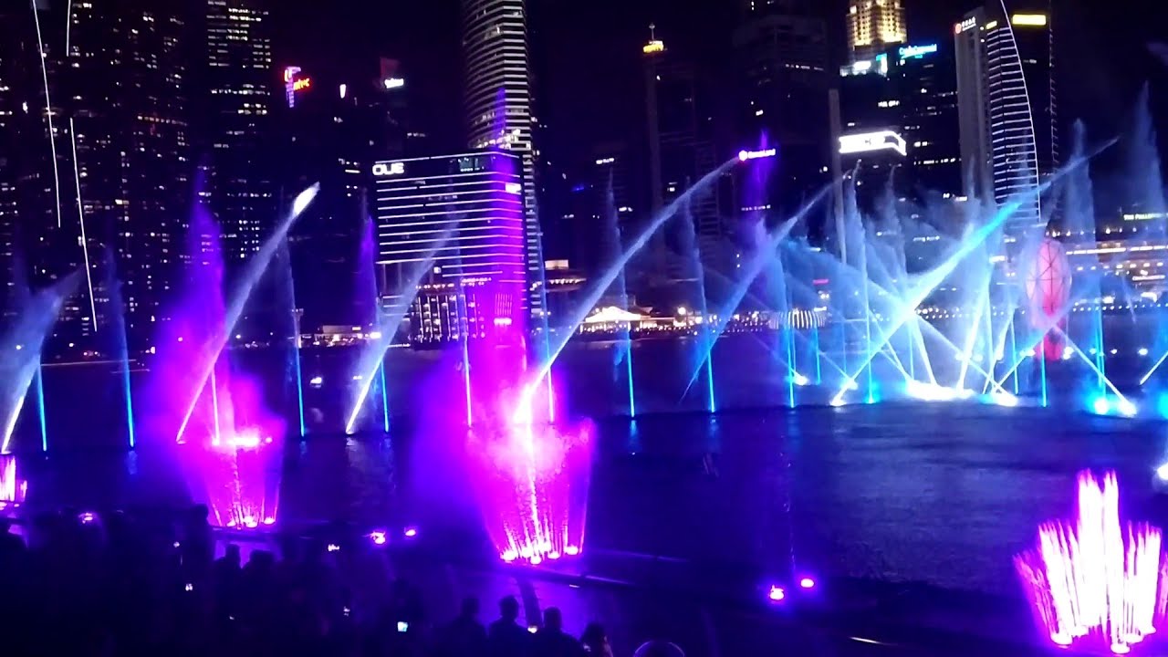 Singapore Water Fountain Show YouTube