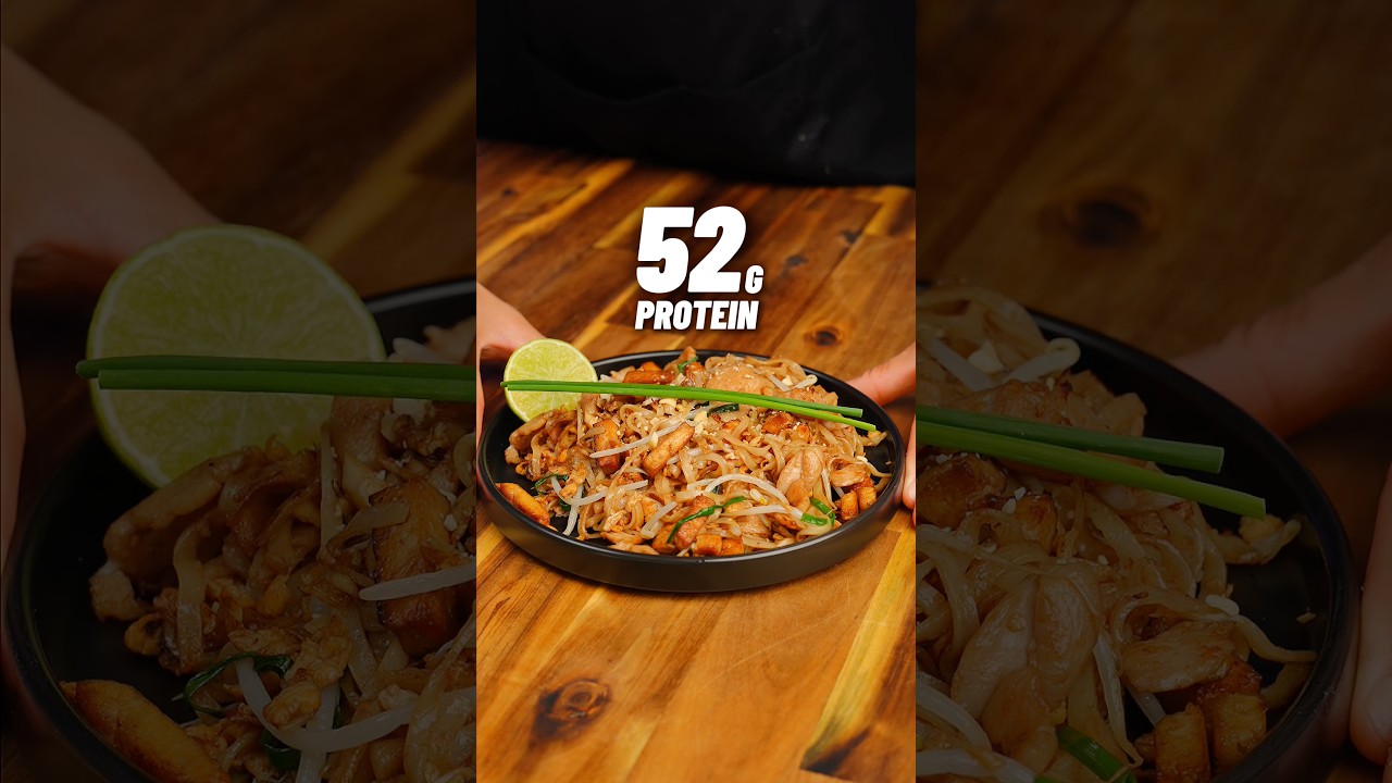 High Protein Authentic Chicken Pad Thai