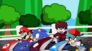 Fnf Race Traitors Ft. Racist Mario, Flashgitz Sonic, Kyle And Bf