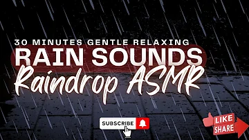 Relaxing Rain Water Sound For Sleeping Window 30 Minutes Gentle Rain Sounds For Power Napping
