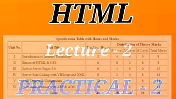 2. Create a static webpage using table tags of HTML