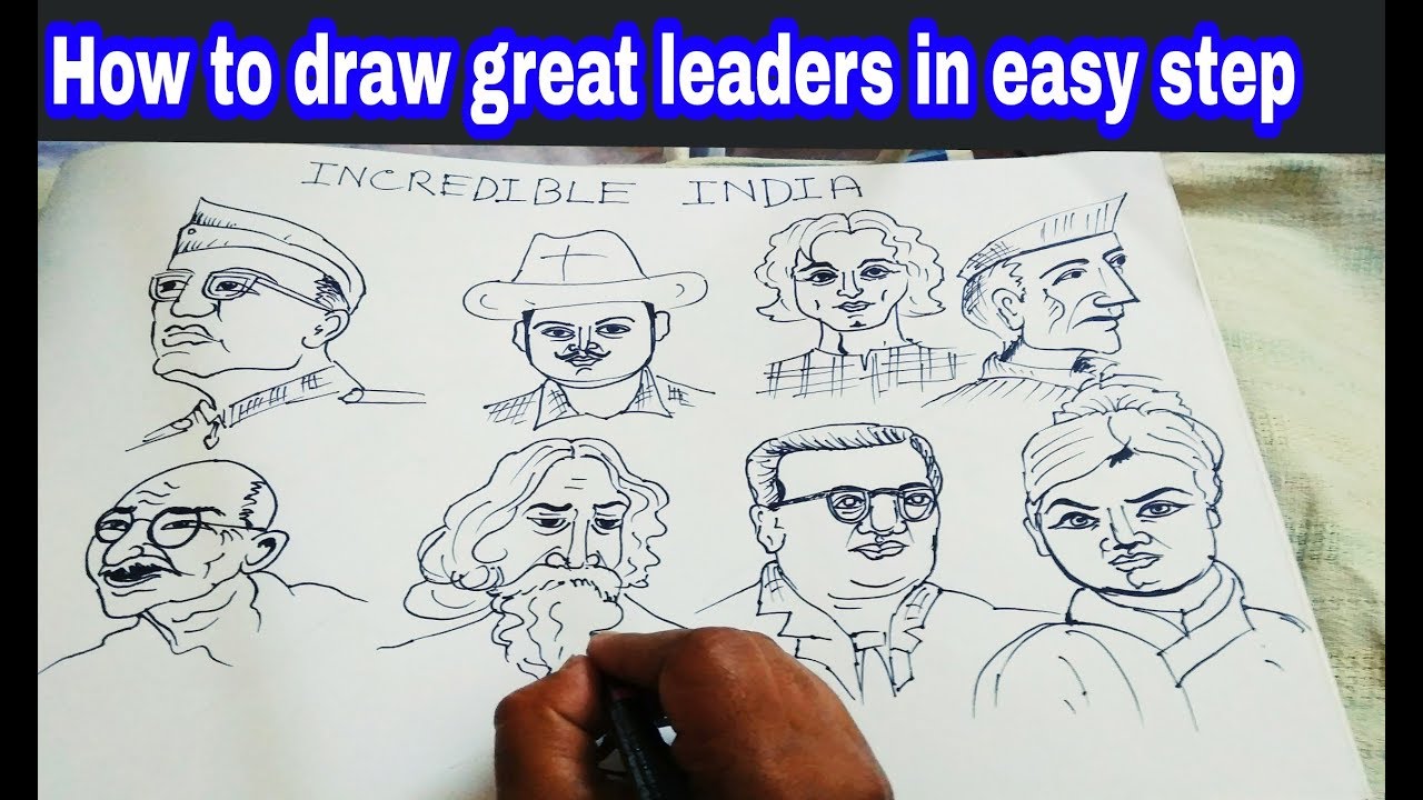 Hand drawn leadership concept sketch Royalty Free Vector