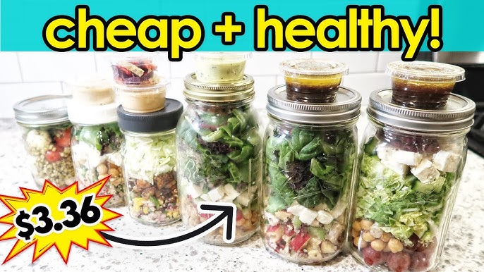 5 MASON JAR Salads ⚡ Meal Prep for #BuzyBeez 