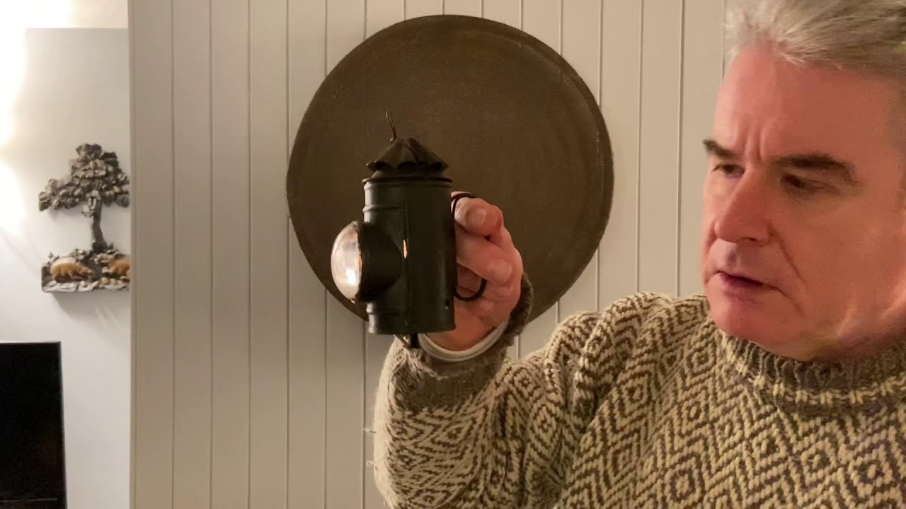 An Antique  Victorian Toleware Bullseye Lantern