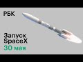 SpaceX Falcon 9. Трансляция запуска ракеты SpaceX Илона Маска