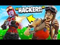 I Trolled A Renegade Raider With BLAZE Skin.. (Fortnite)