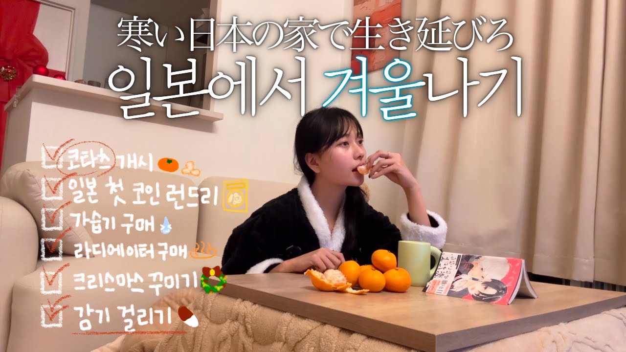 일본 집 너무 추워서 못 살겠음🤒일본에서의 감기 극복기+겨울나기 필수템 전부 다 모으는 도쿄 일상 VLOG | 크리스마스 준비, 코타츠 개시, 가습기, 히터 추천
