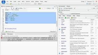 Errors in an R Markdown file