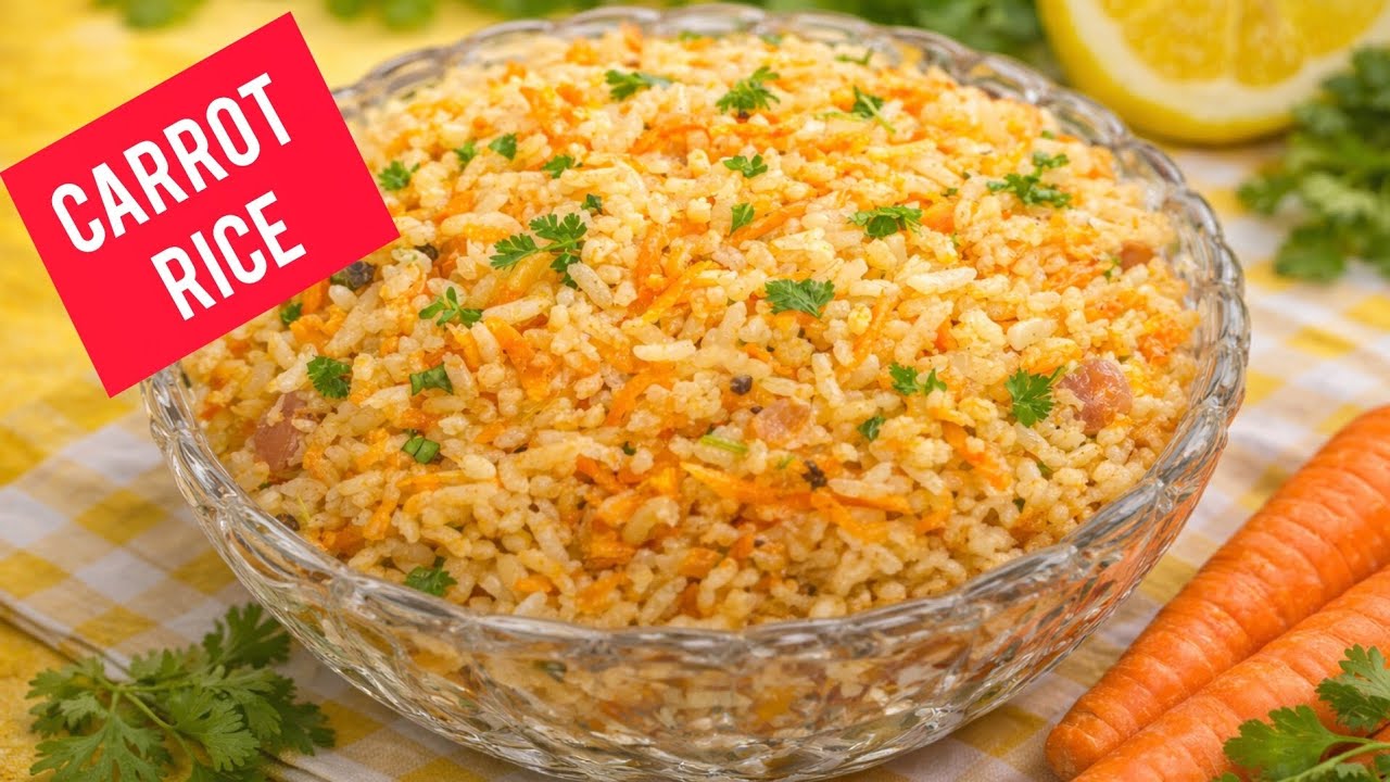 ಮಕ್ಕಳಿಗೆ ಇಷ್ಟವಾಗುವ ಕ್ಯಾರೆಟ್ ರೈಸ್| ಲಂಚ್ ಬಾಕ್ಸ್ ಸ್ಪೆಷಲ್ ಕ್ಯಾರೆಟ್ ರೈಸ್|easy & Healthy|lunch box recipe 