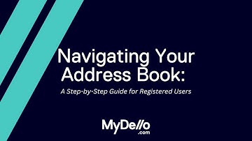 Navigating Your Address Book: A Step-by-Step Guide for Registered Users