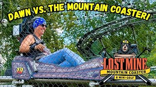 Dawn Takes on the Lost Mine Mountain Coaster | Pigeon Forge Adventure
