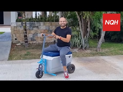 Me hice una hielera motorizada eléctrica para ir a trabajar! |NQH