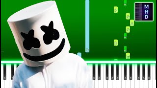 Marshmello - Alone (Easy Piano Tutorial)