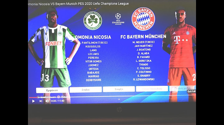 Omonia Nicosia VS Bayern Munich PES 2020 Uefa Champions League