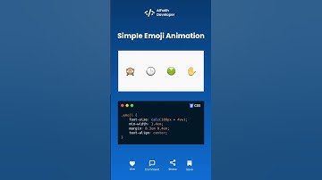 Simple Emoji Animation #coding #emoji #css