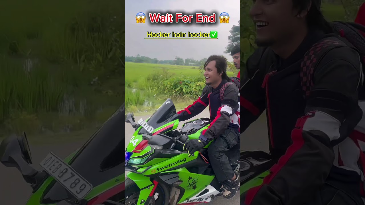 Hacker hain bhai  omg 🫡😱 #motovlog #rider #zx10r #youtubeshorts #shortsfeed #swetiesvlg #funny