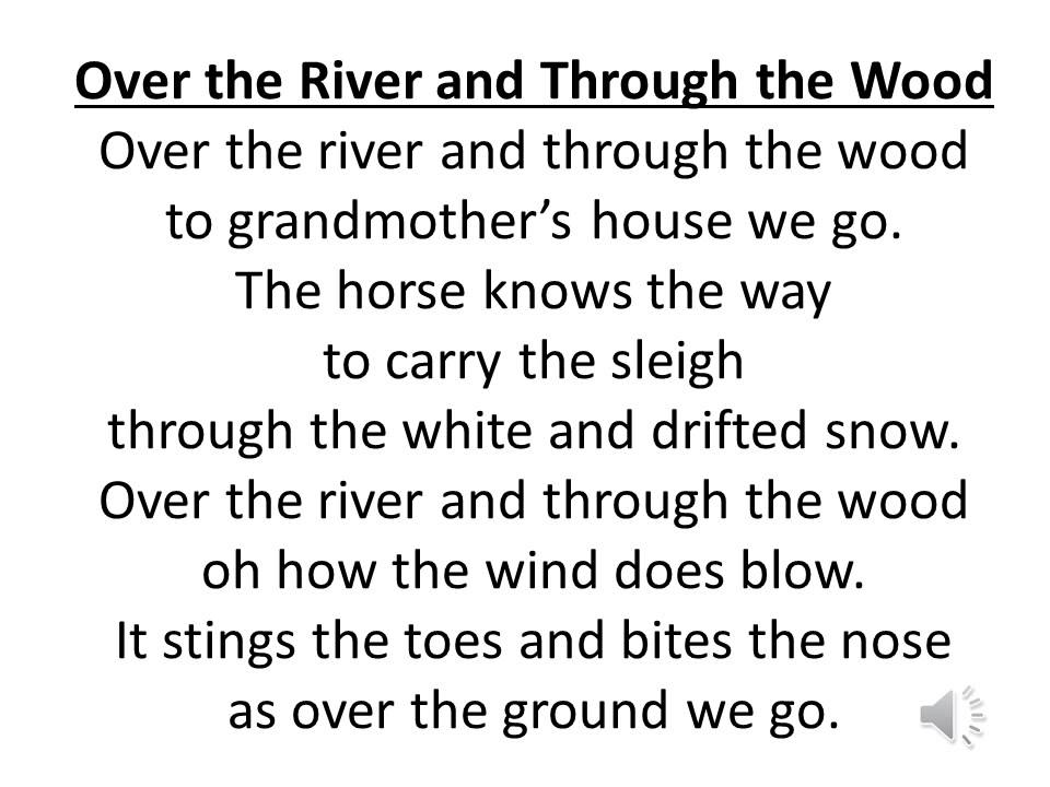 Happier Than A Pig In Mud: Over the river and through the woods