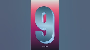 Cool 3D Blue Countdown! 9 to 0 with Voice #countdown #10seconds #shorts