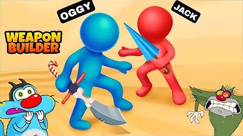 OGGY, JACK, SHINCHAN AND CHOP PLAYING WEAPON BUILD GAME | NOOB VS PRO VS HACKER | OGGY GAME
