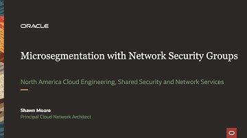 OCI Microsegmentation with NSGs