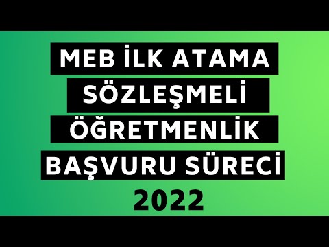 2023 MEB İLK ATAMA SÖZLEŞMELİ ÖĞRETMENLİK BAŞVURU SÜRECİ | VİDEO SESLİ ANLATIM