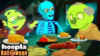 Spooky Zombie Family at The Dinner | Halloween Song For Kids | Hoopla Halloween