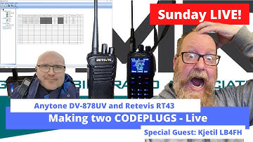 Creating DMR CODEPLUGS - Sunday Live
