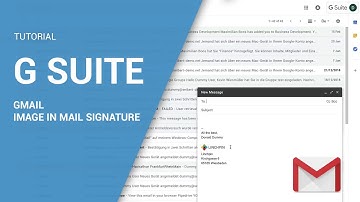 Google G Suite Tutorial | Gmail Images Or Logo In Email Signature | How To Use Gmail