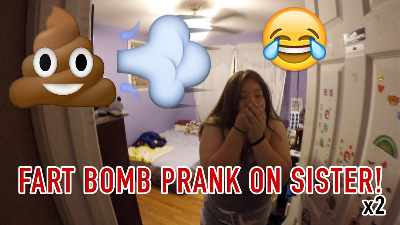 FART BOMB PRANK ON SISTER!! (GOT HER TWICE)